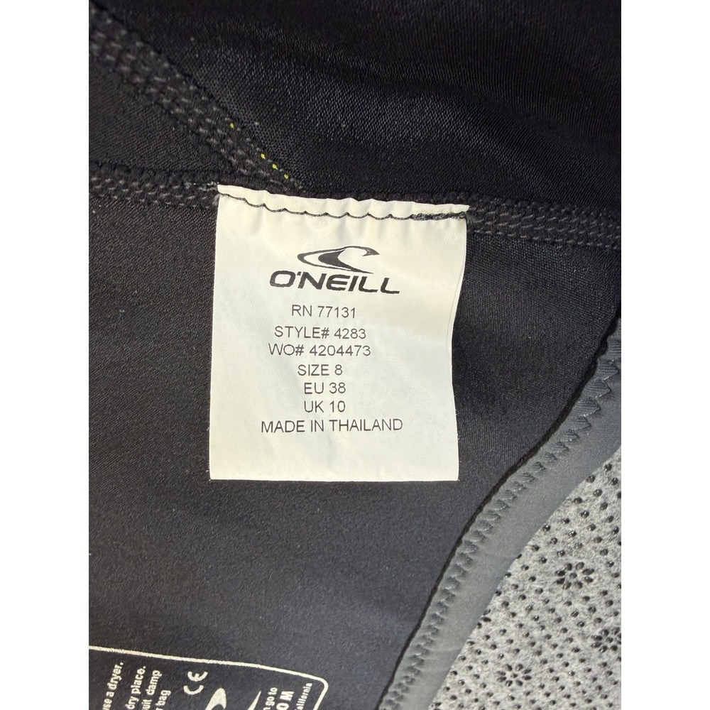 O'Neill Wetsuit Top Women's 8 Bahia 1mm Long Sleeve Rash Guard 1/2 Zip - Picture 12 of 13